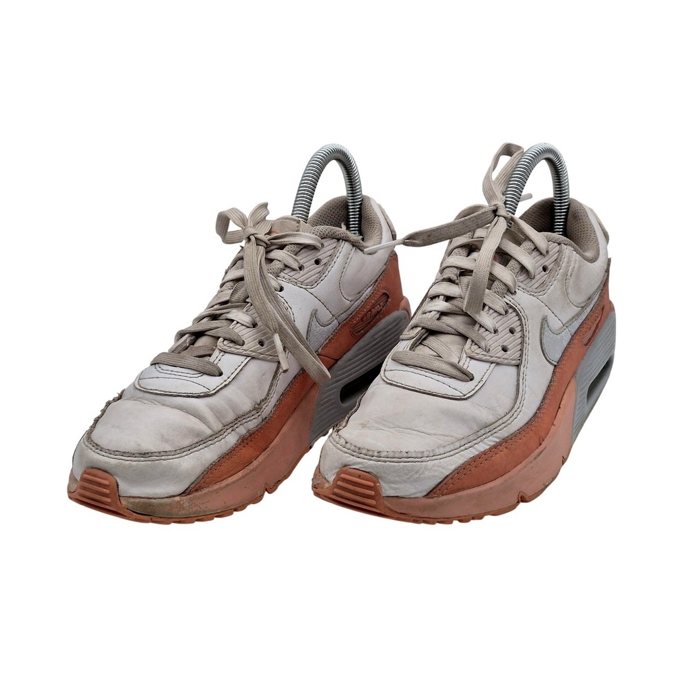 Nike Air Max 90 LTR Shoes Youth Size 5Y White Pink Running Sneakers DM0956-100